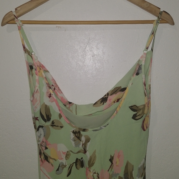 NWT PRIVACY PLEASE Ozark Mint Floral Dress - Picture 5 of 10